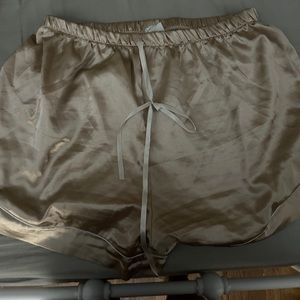 satin pj shorts